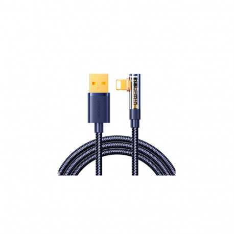 Joyroom Gaming Cable Lighning (Angled) - USB (Straight) cable 2.4A, 480mb/s, 1.2m, Blue (S-UL012A6)