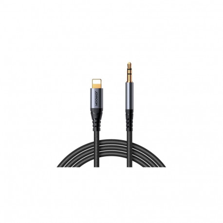 Joyroom Converter Lightning to 3.5mm Mini Jack Cable for iPhones and iPads, 1.2m, Black (SY-A06)