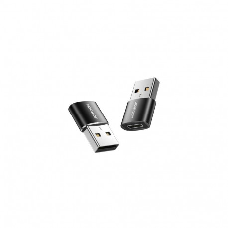 Joyroom Adapter, Male USB 3.2 Gen 1 to Female Type-C to Male USB, (2pcs), Black (S-H152)