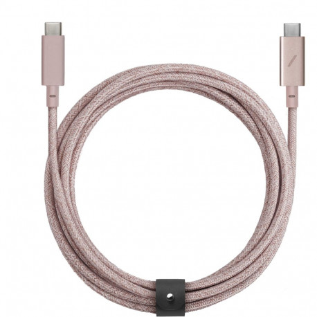 Native Union Belt Cable USB-C to USB-C Pro 2,4m roosa