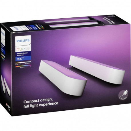 Philips Hue Play Lightbar LED valge 2-pakk