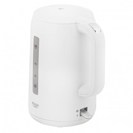 Adler | Kettle | AD 1386 | Electric | 1850 W | 2.2 L | Plastic | 360° rotational base | White