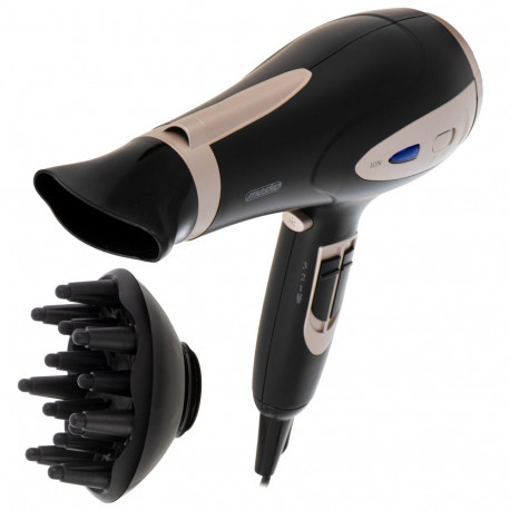 Mesko Hair Dryer | MS 2287 | 2200 W | Number of temperature settings 3 | Diffuser nozzle | Black/Cha