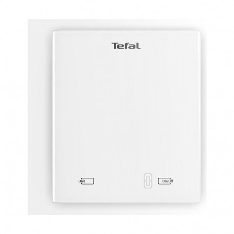 TEFAL Digital Kitchen Scale | Essential BC5504V0 | Graduation 1 g | White