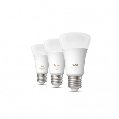 Philips Hue WA 810 A60 3P EU | E27 | 6 W | Warm to cool white light | Bluetooth, Zigbee