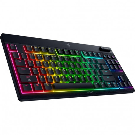 Razer | BlackWidow V4 Low-Profile Tenkeyless HyperSpeed | Keyboard | Wireless | US | Bluetooth | Bla