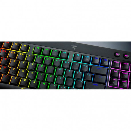 Razer | BlackWidow V4 Low-Profile HyperSpeed | Keyboard | Wireless | US | Bluetooth | Orange Switche