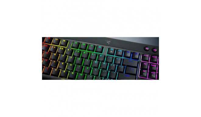 Razer | BlackWidow V4 Low-Profile HyperSpeed | Keyboard | Wireless | US | Bluetooth | Black | Orange