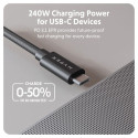 Hyper HyperDrive Next USB4 Type-C jõudluskaabel, 1.2 m HD6500BKGL
