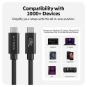 Hyper | HyperDrive Next USB4 Type-C Performance Cable, 1.2 m | HD6500BKGL