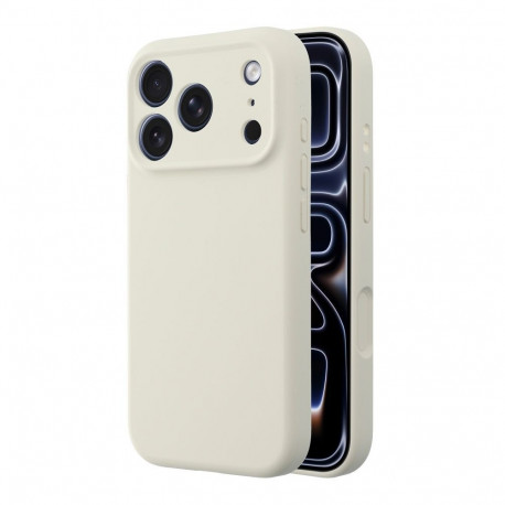 Case for Samsung S26 PLUS Forcell F-Protect Rubber Premium compatible with MagSafe antique white