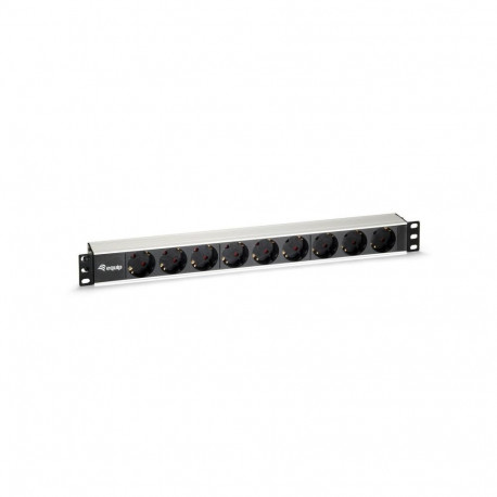 Equip 19" Steckdosenleiste 9fach black 1HE