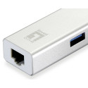 LevelOne Adapter USB-C -> GBit-LAN + USB3.0-Hub