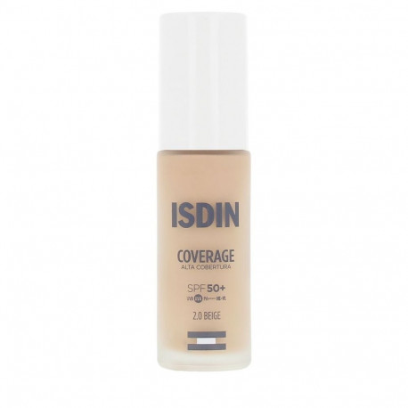 Liquid Make Up Base Isdin COVERAGE Nº 2.0 Beige Spf 50 30 g