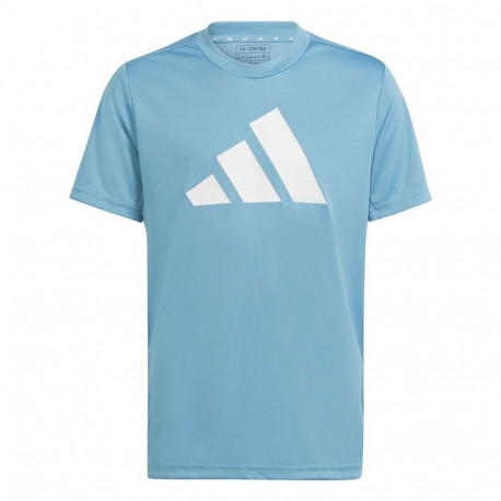 Children’s Short Sleeve T-Shirt Adidas Training Essentials Light Blue