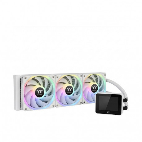 "K Thermaltake MAGCurve 360 Ultra Snow All-In-One Liquid Cooler System ARGB Fan"