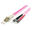Equip valguskaabel LC->ST 5.00m Multimode Duplex OM4 violetne kilekotis