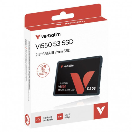 "128GB Verbatim Vi550 S3 Phison 2,5"" (6.3cm) SATAIII intern retail"