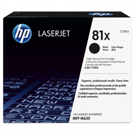 HP 81X CF281X must tooner kuni 25 000 lehte ISO/IEC 19752