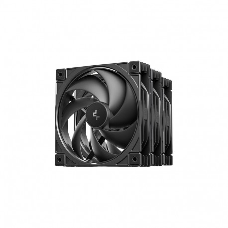 K COOLER DeepCool FD12 V2 must 120mm PC korpuse ventilaator PWM