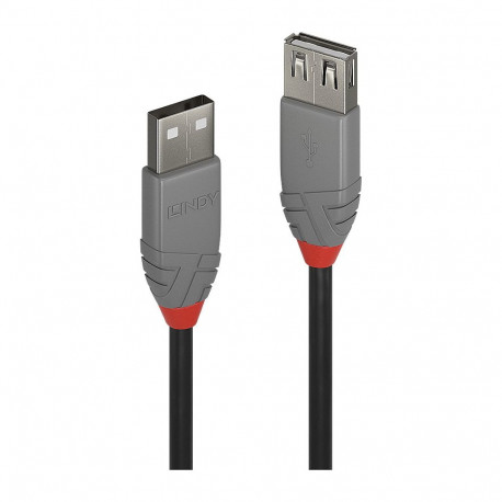 "Lindy 36703 USB Kabel 2 m USB A Männlich Weiblich Schwarz - Grau"