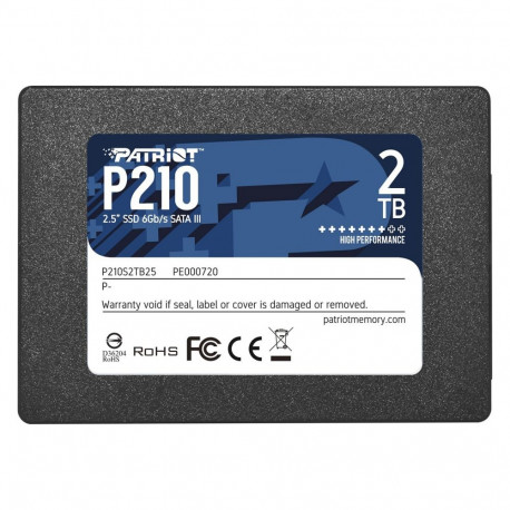 "2,5"" Patriot P210 2 TB (schwarz, SATA 6 Gb/s, 2,5"")"