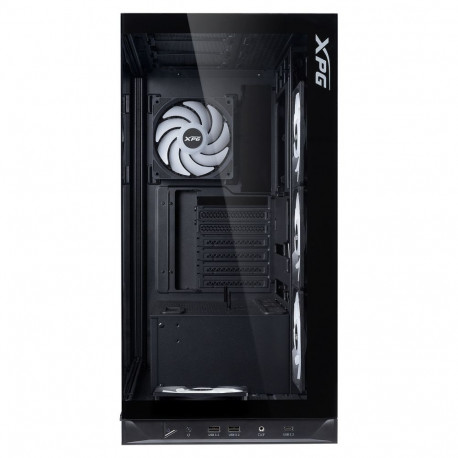 "XPG Invader X BTF ATX Midi Tower schwarz 5x120mm ARGB USB C"