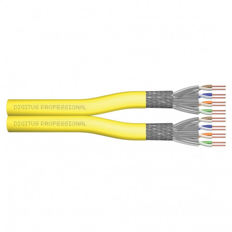 "DIGITUS Verlegekabel Cat7a S/FTP dupl.B2ca 500m gelb AWG22/1 (Speditionsversand)"