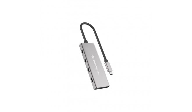 Conceptronic 4-1 hall USB-C dokkimisjaam -> 3xUSB-C/100WPD 25cm