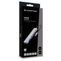 CONCEPTRONIC 7-1 hall dokk USB-C->HDMI/3xUSB-A/SD/TF/+ 25cm