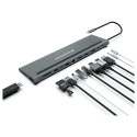 CONCEPTRONIC 12-1 dokk USB-C->2xHDMI/3xUSB-A/DP/+ 18cm hall