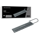 CONCEPTRONIC 12-1 dokk USB-C->2xHDMI/3xUSB-A/DP/+ 18cm hall