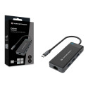 CONCEPTRONIC 7-1 dokkimisjaam USB-C->2xHDMI/3xUSB-A/GbE/+ 25cm hall