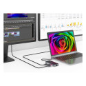 CONCEPTRONIC 7-1 dokkimisjaam USB-C->2xHDMI/3xUSB-A/GbE/+ 25cm hall