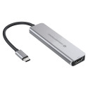 Conceptronic dokkimisjaam USB-C -> HDMI, 2x USB-A 3.0, 60W PD, 15 cm hall