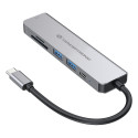 Conceptronic dokkimisjaam USB-C -> HDMI, 2x USB-A 3.0, 60W PD, 15 cm hall