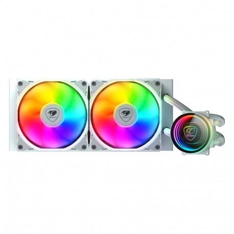 K Cougar Poseidon Elite 240 valge ARGB CPU vesijahutus