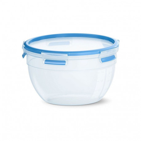 "Emsa N1011400 Clip & Close Frischhaltedose rund Transparent/Blau"