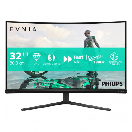 Philips monitor Evnia 32M2C3500L/00 80cm/31,5" (2560x1440) 16:9 WQHD Fast VA 1ms 180Hz HDMI DisplayP