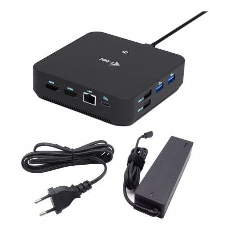 I-TEC USB-C dokkimisjaam 2 x HDMI 1x DP 1x GLAN 1x USB-C 3.2 3x USB-A 3.2 2x USB 2.0 1x 3.5mm heli