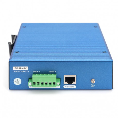 "Digitus 8+4P 10G Uplink Industrial Gigabit Ethernet PoE Switch L3 managed"