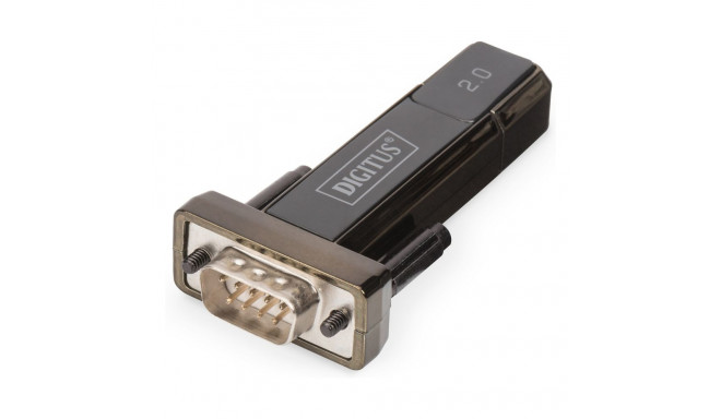 "DIGITUS Adapter USB2.0/A -> seriell D-Sub9 St/St + 0.8m Kab retail"