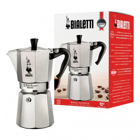 Bialetti Moka Express hõbedane alumiiniumist 18 tassile