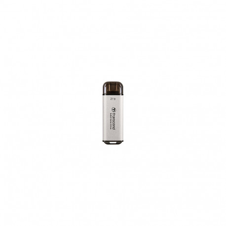 "TRANSCEND ESD300S 2TB External SSD USB 10Gbps Type C Silver"