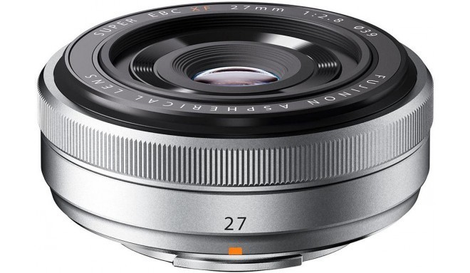 Fujinon XF 27mm f/2.8, sudrabots