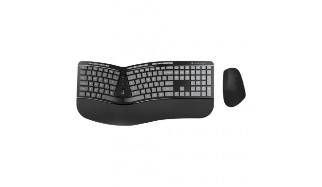 "CONCEPTRONIC Wireless Keyboard+Mouse,ergo,Layout US sw"