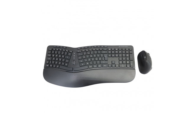 "CONCEPTRONIC Wireless Keyboard+Mouse,ergo,Layout deutsch sw"