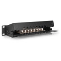"DIGITUS Patchpanel 1HE 8-Port Cat6 ClassE geschirmt schw."