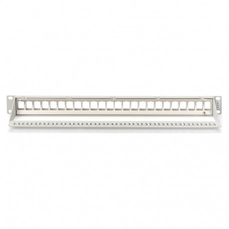 "DIGITUS Patchpanel 1HE 24-Port Modular Patchpanel grau"