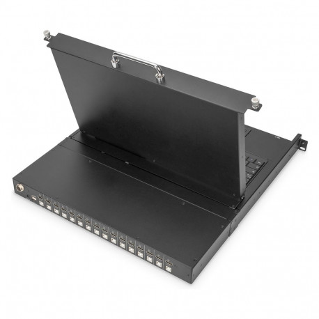 DIGITUS modulaarne konsool 17" HD LCD, 16-port HDMI KVM, saksa